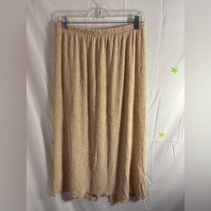 VTG 90s/y2k Cream Textured Boho Midi-Maxi Skirt Women’s Size L